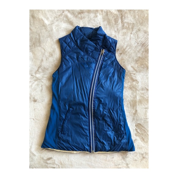 Lululemon blue reversible What the Fluff Vest